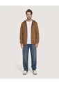 Buzo Hoodie Zipper De Ajuste Cómodo  Para Hombre Café Ostu de Ostu
