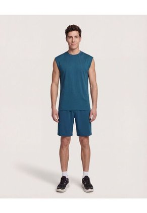 Camiseta Para Hombre Manga Sisa Cuello Redondo Color Azul Marca Ostu #60091798
