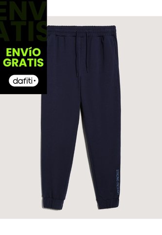 Pantalón  Para Mujer Jogger Color Azul Marca Ostu #40070919 Ostu