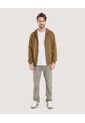 Buzo Hoodie Zipper De Ajuste Cómodo  Para Hombre Café Ostu de Ostu