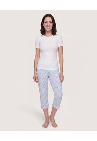 Pijama Capri Sweet Dreams  Para Mujer Amarillo Ostu Ostu