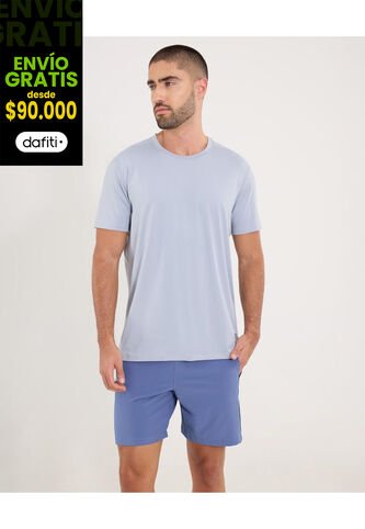 Camiseta  Para Hombre Manga Corta Cuello Redondo Color Gris Marca Ostu #60091716 Ostu