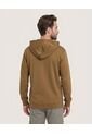 Buzo Hoodie Zipper De Ajuste Cómodo  Para Hombre Café Ostu de Ostu