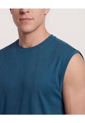 Camiseta Para Hombre Manga Sisa Cuello Redondo Color Azul Marca Ostu #60091798