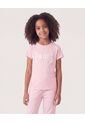 Camiseta Paris Estilo Universitario  Infantil Niña Rosa Ostu de Ostu
