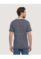Camiseta Regular Preteñida Klang  Para Hombre Azul Ostu de Ostu