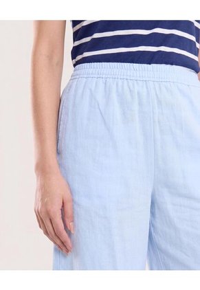 Short Clásico Tiro Alto  Para Mujer Azul Ostu