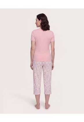 Pijama Capri Sweet Dreams  Para Mujer Crema Ostu