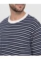 Camiseta Regular Preteñida Klang  Para Hombre Azul Ostu de Ostu
