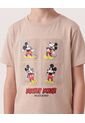 Camiseta Mickey Mouse Retro Para Niño  Infantil Niño Beige Ostu de Ostu