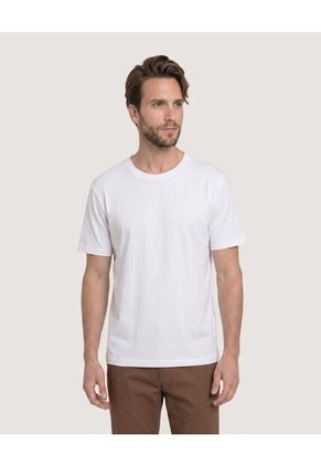 Camiseta Unicolor Texturizada Para Hombre Gris Ostu