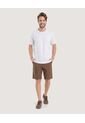 Camiseta Unicolor Texturizada  Para Hombre Gris Ostu de Ostu