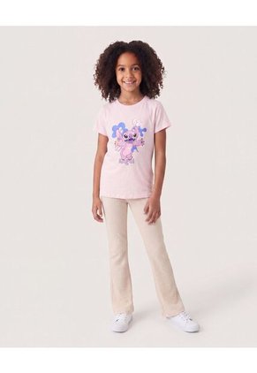 Camiseta Angel De Lilo Y Stitch Infantil Niña Lila Ostu
