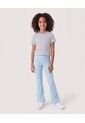 Camiseta Cropped Rayas Clásicas  Infantil Niña Blanco Ostu de Ostu