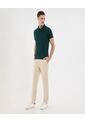 Polo Para Hombre Cuello Tejido Sin Bolsillo Color Verde Marca Ostu #60110798 de Ostu