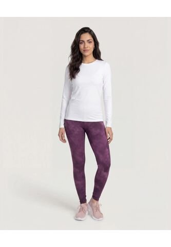 Camiseta Essential Manga Larga  Para Mujer Marfil Ostu Ostu