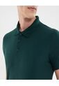 Polo Para Hombre Cuello Tejido Sin Bolsillo Color Verde Marca Ostu #60110798 de Ostu
