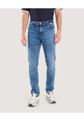 Jean Slim Ajuste Clásico  Para Hombre Azul Ostu Ostu