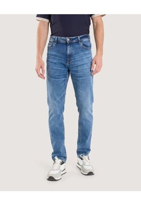Jean Slim Ajuste Clásico Para Hombre Azul Ostu