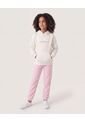 Buzo Hoodie Mensaje Inspirador  Infantil Niña Crema Ostu de Ostu