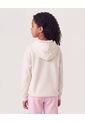 Buzo Hoodie Mensaje Inspirador  Infantil Niña Crema Ostu de Ostu