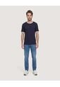 Camiseta Regular Preteñida Klang  Para Hombre Azul Ostu de Ostu