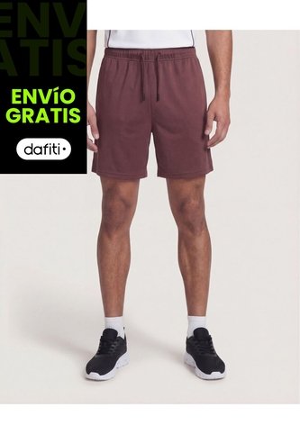 Bermuda  Para Hombre Deportiva Medio Color Café Marca Ostu #60100466 Ostu