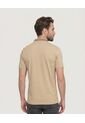 Polo Jersey Lycrada  Para Hombre Beige Ostu de Ostu