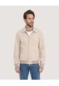 Chaqueta Bomber De Botones  Para Hombre Arena Ostu de Ostu