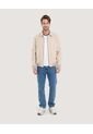 Chaqueta Bomber De Botones  Para Hombre Arena Ostu de Ostu