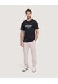 Camiseta Screen Detroit Regular  Para Hombre Negro Ostu de Ostu