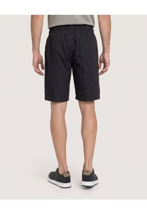 Bermuda Básica Con Bolsillos Para Hombre Negro Ostu