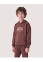 Hoodie Athletic Club Para Niño  Infantil Niño Café Ostu de Ostu