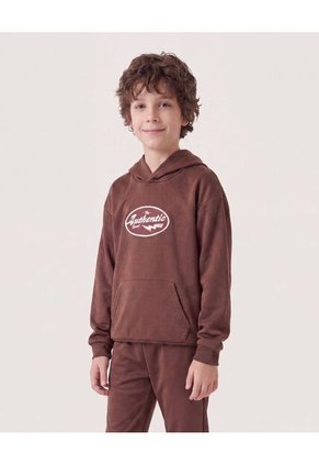 Hoodie Athletic Club Para Niño Infantil Niño Café Ostu