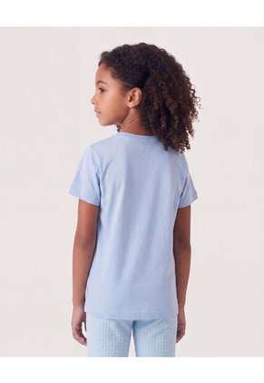 Camiseta Ariel De La Sirenita Infantil Niña Azul Ostu