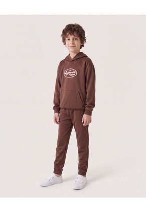 Hoodie Athletic Club Para Niño Infantil Niño Café Ostu