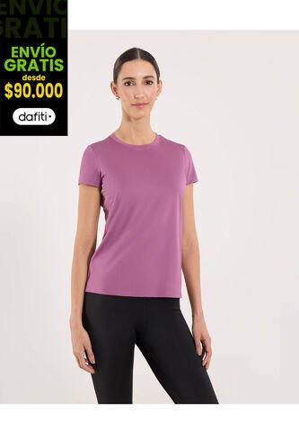 Camiseta  Para Mujer Manga Corta Cuello Redondo Color Morado Marca Ostu #40092651 Ostu
