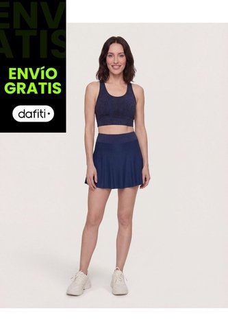 Falda  Para Mujer Corto Color Azul Marca Ostu #40140199 Ostu