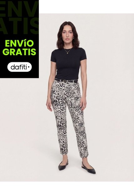 Pantalón  Para Mujer Chino Color Negro Marca Ostu #40070925