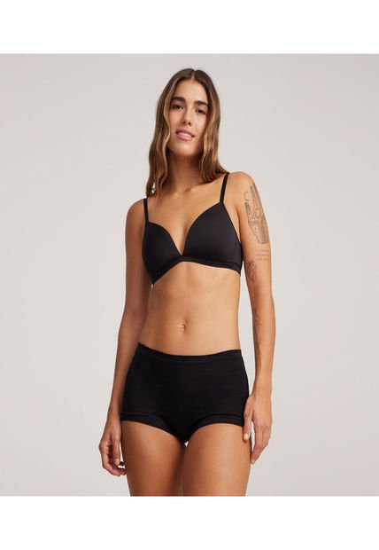Boxer Para Mujer  Color Negro Marca Ostu #40800035