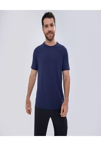 Camiseta Para Hombre Manga Corta Color Azul  Marca Ostu #60091286 Ostu