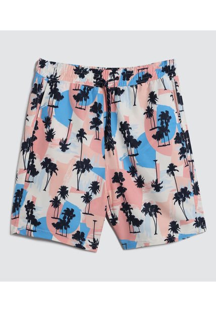 Pantaloneta Para Hombre De Baño Corta Color Coral Marca Ostu #60270034