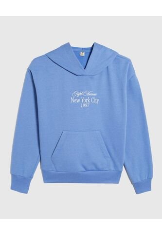 Buzo Para Niña Hoodie Color Azul  Marca Ostu #90060122 Ostu