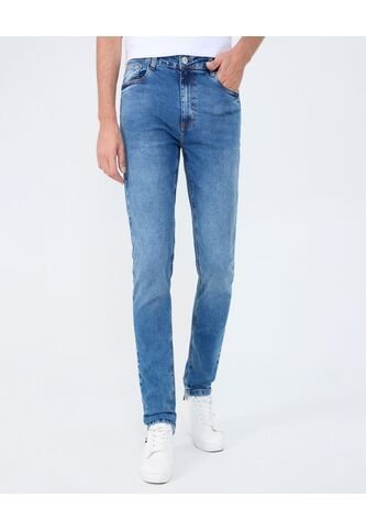 Jean Para Hombre Skinny Color Azul Medio Marca Ostu #60160403 Ostu