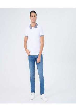 Jean Para Hombre Skinny Color Azul Medio Marca Ostu #60160403
