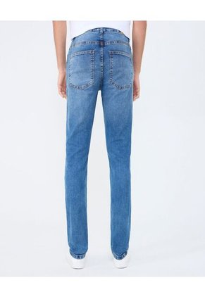 Jean Para Hombre Skinny Color Azul Medio Marca Ostu #60160403