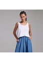 Blusa Para Mujer Manga Sisa Color Blanco Marca Ostu #40120763 de Ostu