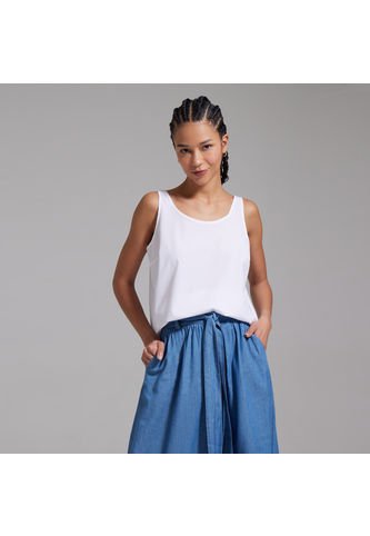 Blusa Para Mujer Manga Sisa Color Blanco Marca Ostu #40120763 Ostu