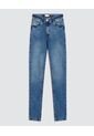 Jean Para Hombre Skinny Color Azul Medio Marca Ostu #60160403 de Ostu