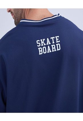 Camiseta Para Hombre Manga Corta Color Azul  Marca Ostu #60091316